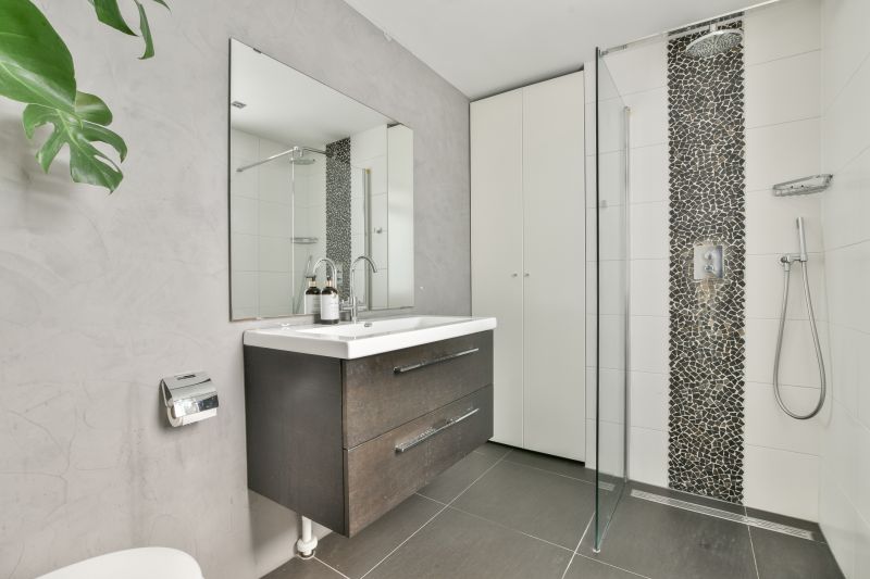 Modern Vanity and Mirror