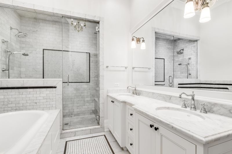 Luxurious Bathroom Upgrade with Marble Surfaces